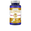 Comprimidos de 90 unidades com 27 vitaminas e minerais para energia e imunidade.