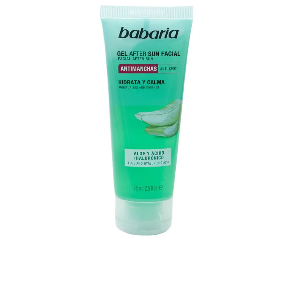 Gel facial pós-sol com aloe vera e ácido hialurônico 75 ml