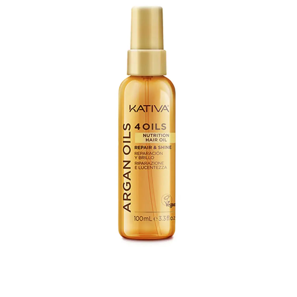 KATIVA ARGAN 4 ÓLEOS óleo capilar nutritivo 100 ml