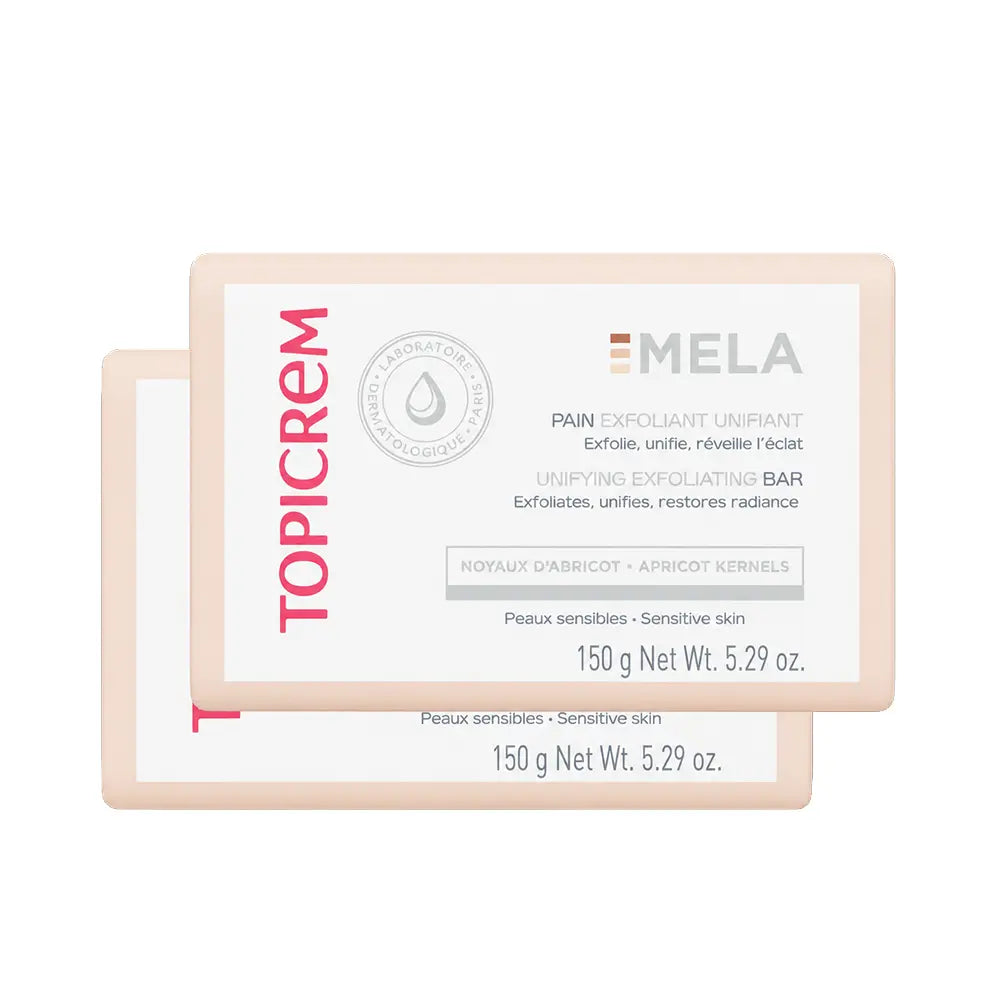 TOPICREM-Pacote com 2 barras esfoliantes MELA de 150 g cada-DrShampoo - Perfumaria e Cosmética
