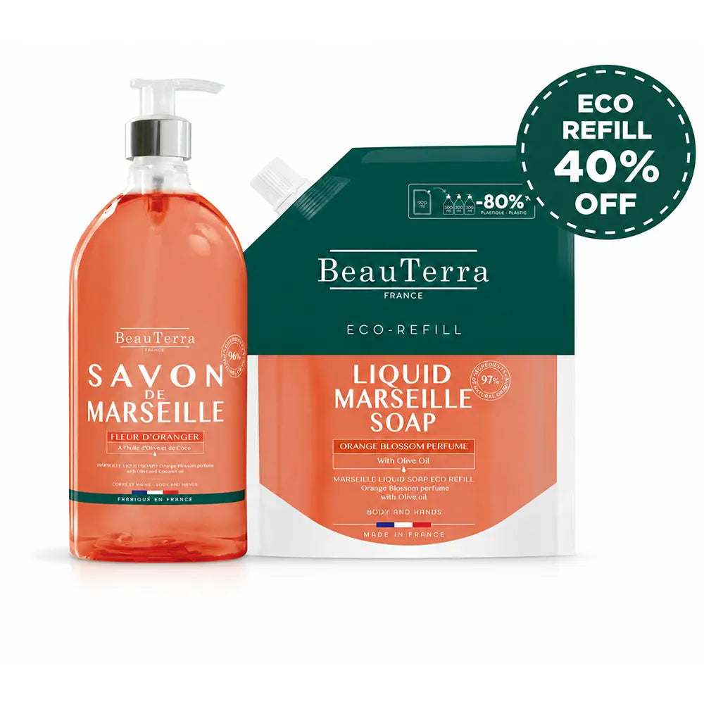BEAUTERRA-Gel de Flor de Laranjeira + Conjunto de Refil (2 unidades)-DrShampoo - Perfumaria e Cosmética