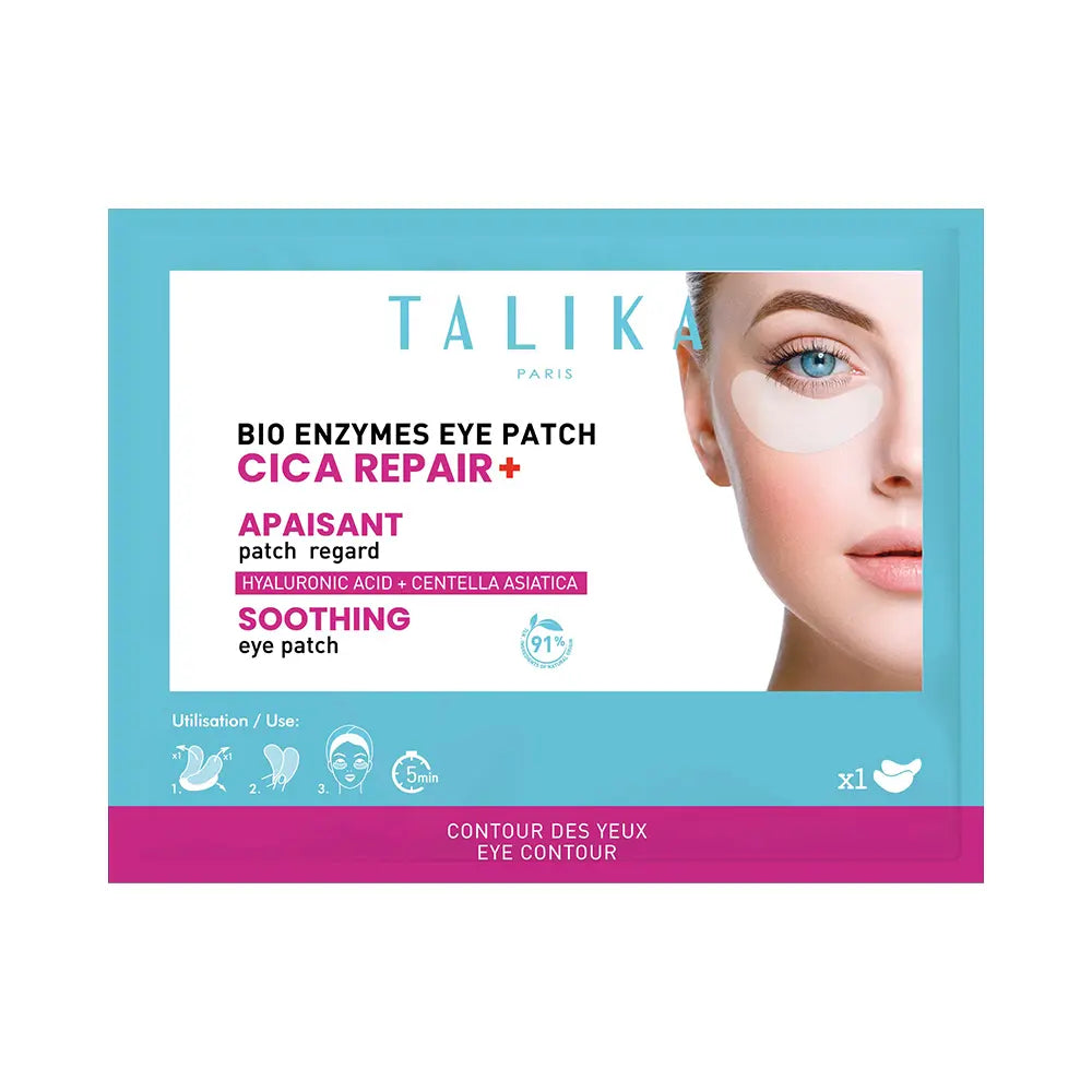 TALIKA-BIO ENZYMES EYE PATCH CICA REPAIR+ máscara calmante para os olhos 1 unidade-DrShampoo - Perfumaria e Cosmética