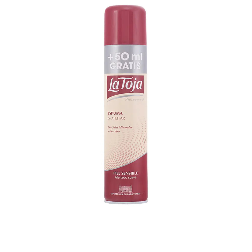 Espuma de barbear hidrotérmica em spray para pele sensível 250 + 50 ml