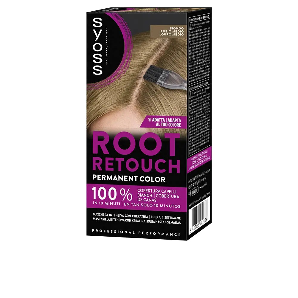 SYOSS-Máscara para retoque de raiz #Loiro Médio 1 unidade-DrShampoo - Perfumaria e Cosmética
