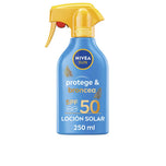 NIVEA-Protetor solar em spray SUN PROTECTS & BRONZE FPS 50 250 ml-DrShampoo - Perfumaria e Cosmética