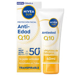 NIVEA-Protetor solar facial SUN Q10 FPS 50+ 40 ml-DrShampoo - Perfumaria e Cosmética