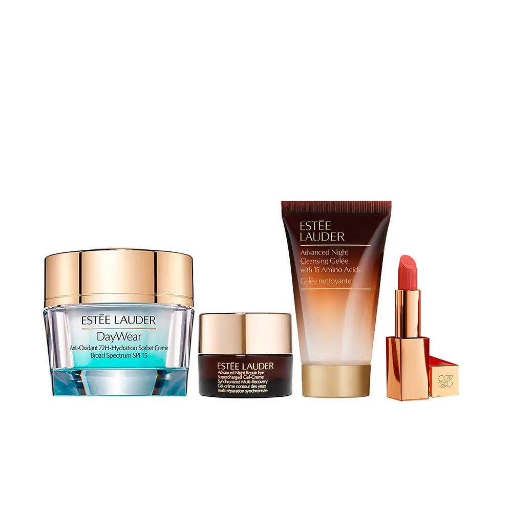 ESTÉE LAUDER-ESTOJO PARA USO DIÁRIO DE 4 PEÇAS-DrShampoo - Perfumaria e Cosmética