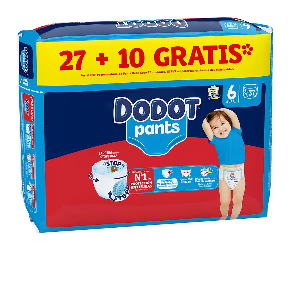 DODOT PANTS fralda-calça tamanho 6 15 + kg 37 u