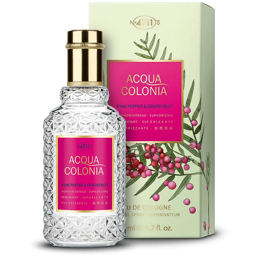 4711-ACQUA Colónia PINK PEPPER & GRAPEFRUIT edc spray 50 ml-DrShampoo - Perfumaria e Cosmética