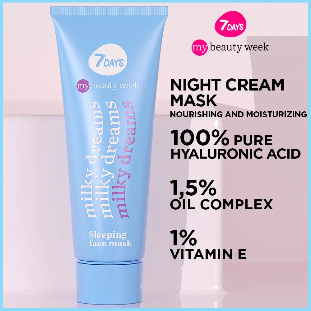 7DAYS-Máscara de dormir MILKY DREAMS 80 ml-DrShampoo - Perfumaria e Cosmética