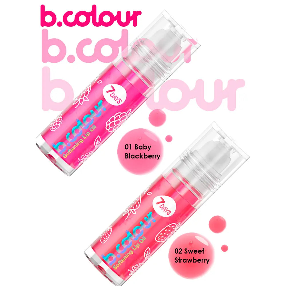 7DAYS-Óleo labial suavizante BCOLOUR 01 amora bebê 4 ml-DrShampoo - Perfumaria e Cosmética