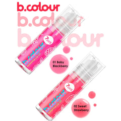 7DAYS-óleo labial suavizante BCOLOUR 02 morango doce 4 ml-DrShampoo - Perfumaria e Cosmética