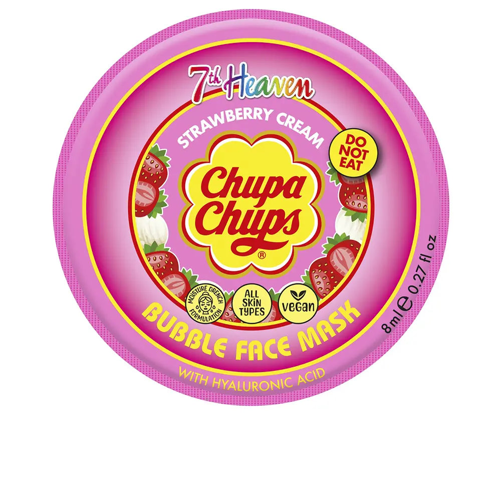 7TH HEAVEN-Máscara de bolhas de morango e creme CHUPA CHUPS 8 ml-DrShampoo - Perfumaria e Cosmética