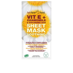 7TH HEAVEN-Máscara de tecido FAB FACE FOOD VIT E CHAMOMILE HYALURONIC ACID 1 un.-DrShampoo - Perfumaria e Cosmética