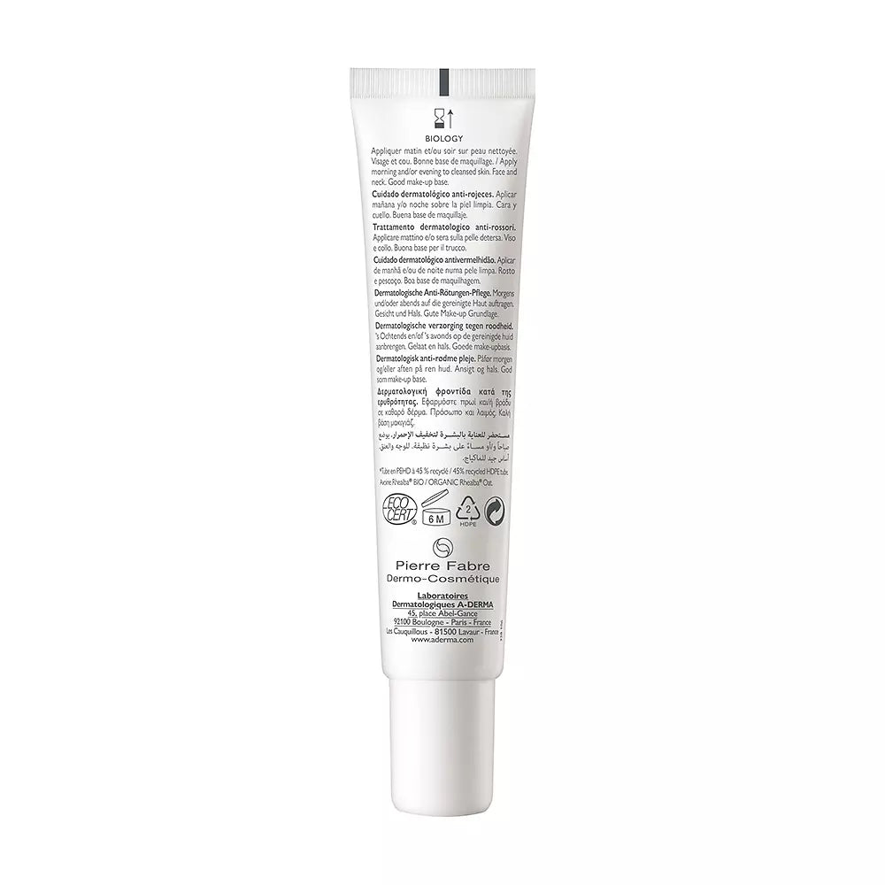 A-DERMA-BIOLOGY cuidado dermatológico anti-vermelhidão 40 ml-DrShampoo - Perfumaria e Cosmética