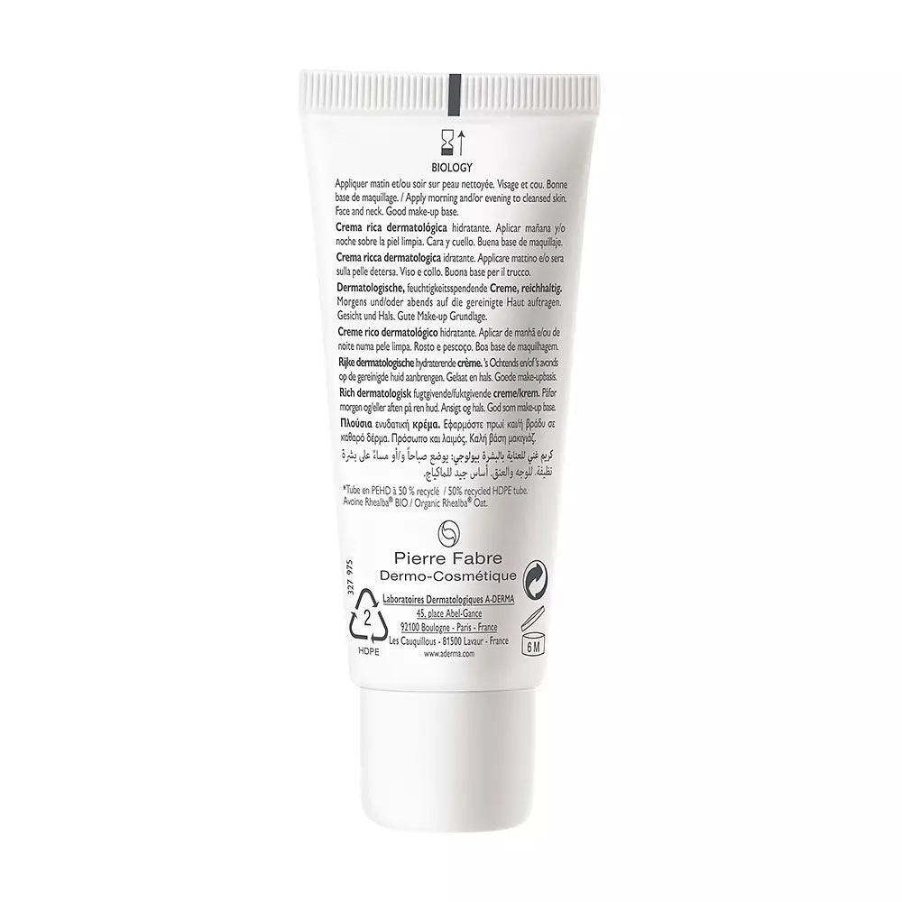 A-DERMA-BIOLOGY rico creme hidratante 40 ml-DrShampoo - Perfumaria e Cosmética