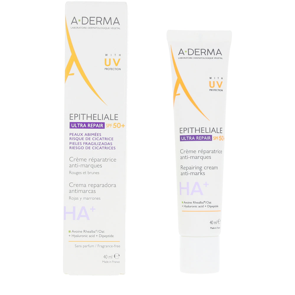 A-DERMA-EPITHELIALE A.H. ULTRA SPF50+ crema reparadora 40 ml-DrShampoo - Perfumaria e Cosmética