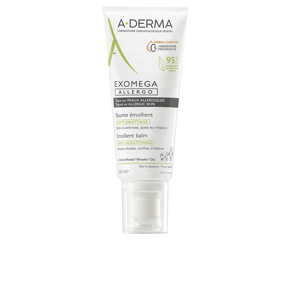 A-DERMA-EXOMEGA ALLERGO bálsamo emoliente 200 ml.-DrShampoo - Perfumaria e Cosmética