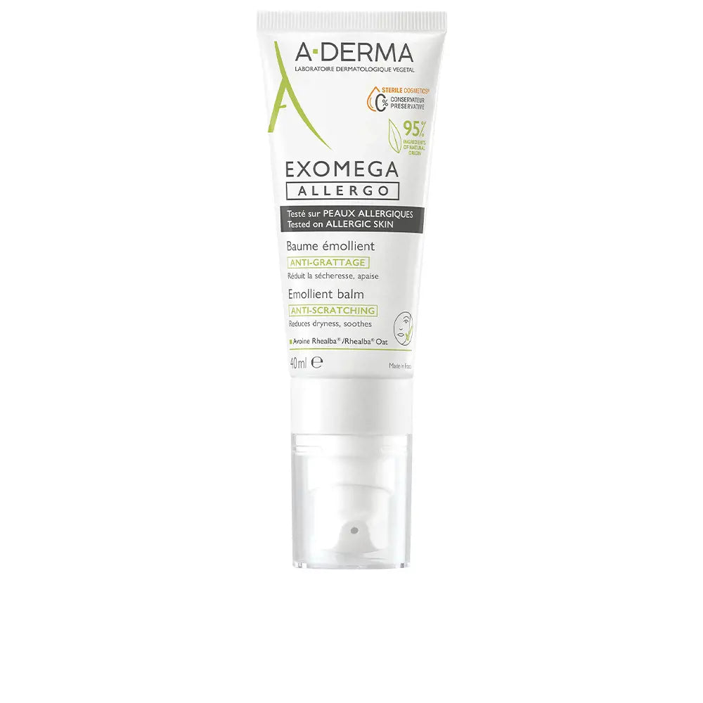 A-DERMA-EXOMEGA ALLERGO bálsamo emoliente 40 ml-DrShampoo - Perfumaria e Cosmética