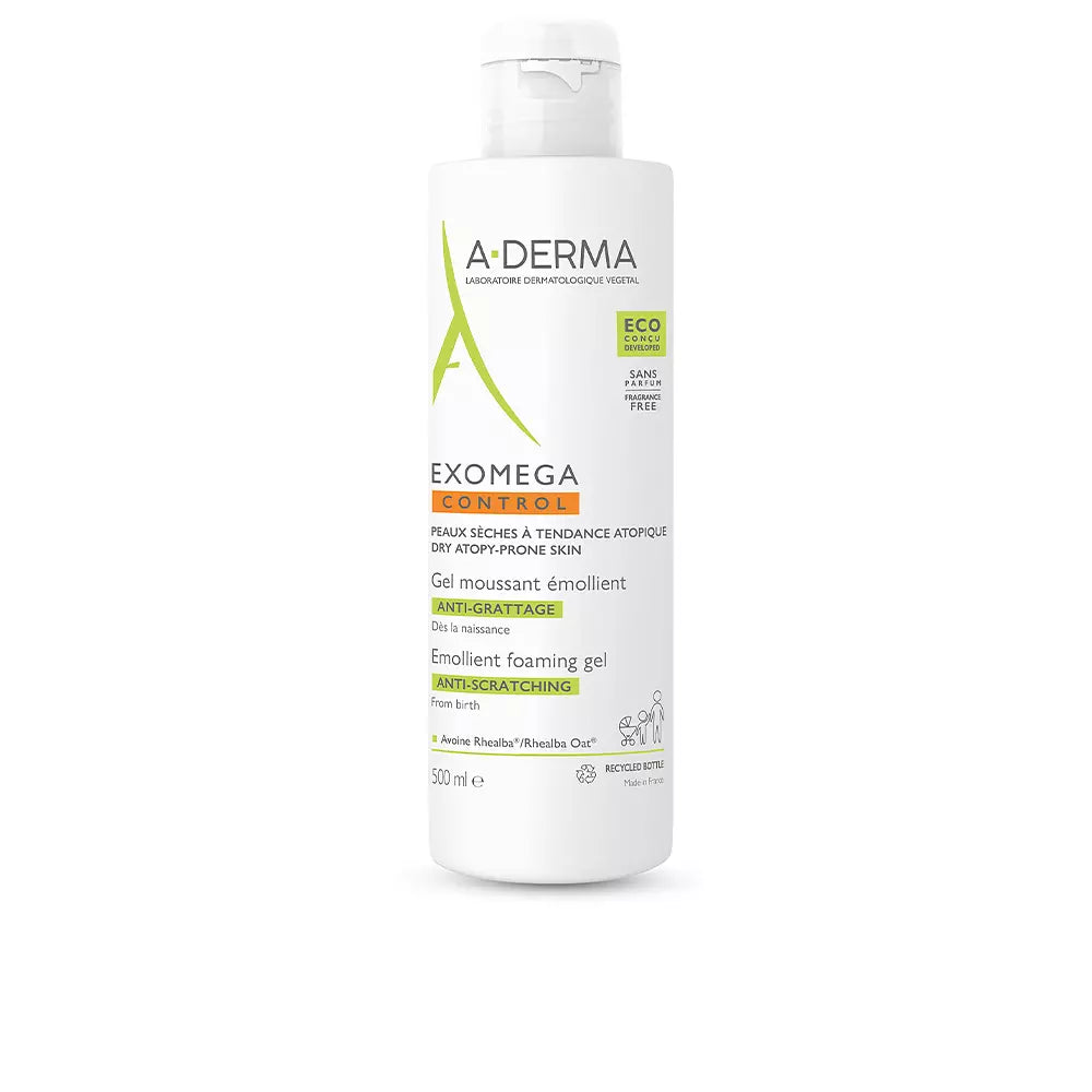 A-DERMA-EXOMEGA CONTROL gel espuma emoliente anti-irritação 500 m-DrShampoo - Perfumaria e Cosmética