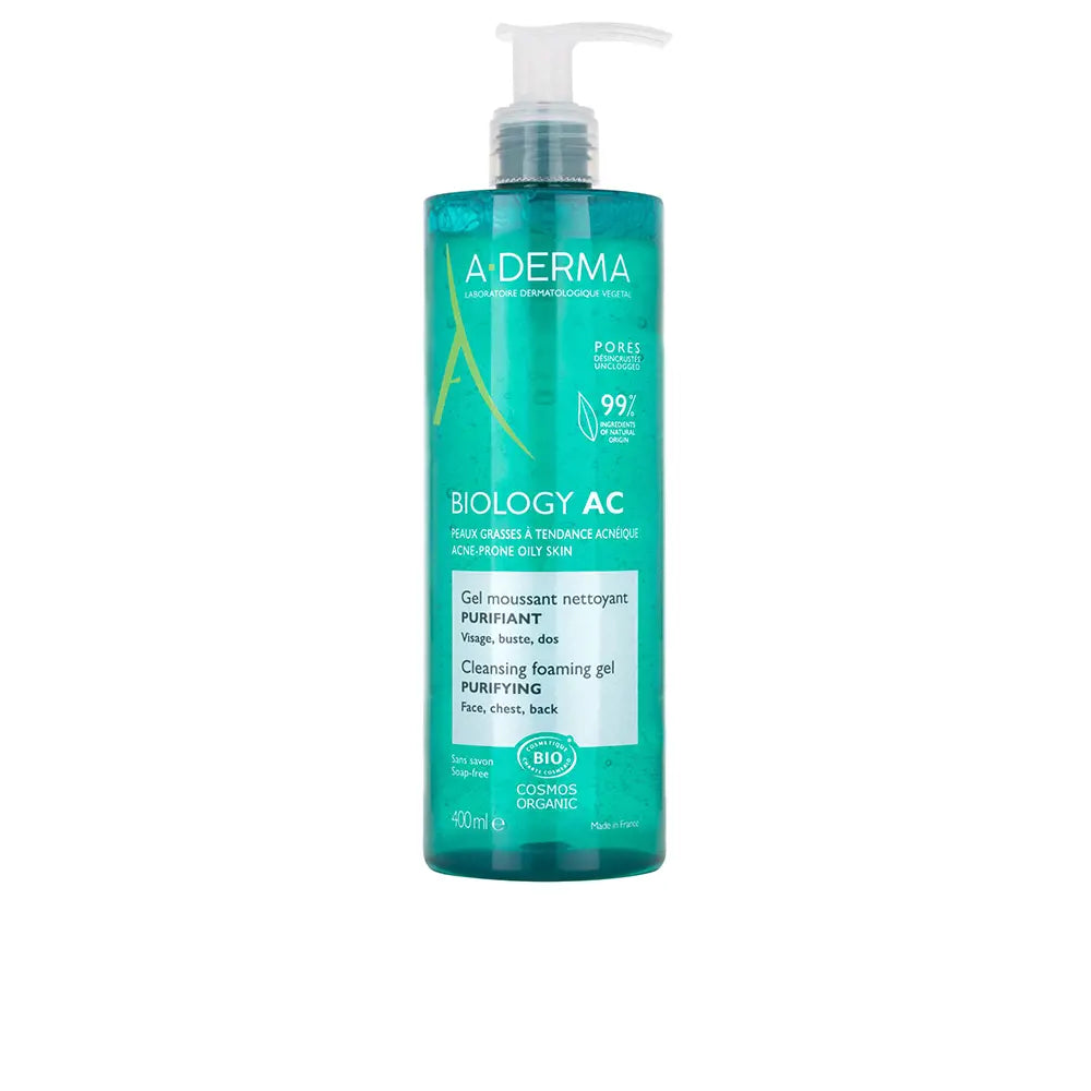 A-DERMA-Gel de limpeza AC BIOLOGY 400 ml-DrShampoo - Perfumaria e Cosmética