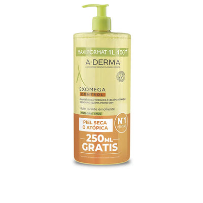 A-DERMA-Óleo de banho emoliente EXOMEGA CONTROL 1000 ml-DrShampoo - Perfumaria e Cosmética