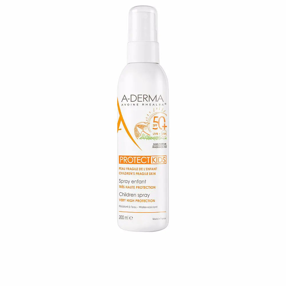 A-DERMA-PROTECT KIDS protetor solar infantil em spray FPS 50+ 200 ml-DrShampoo - Perfumaria e Cosmética