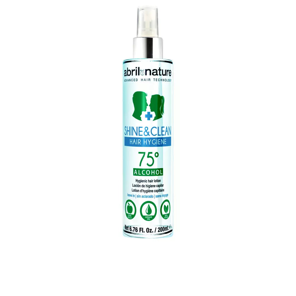 ABRIL ET NATURE-SHINE&CLEAN higiene capilar álcool 75º 200 ml-DrShampoo - Perfumaria e Cosmética