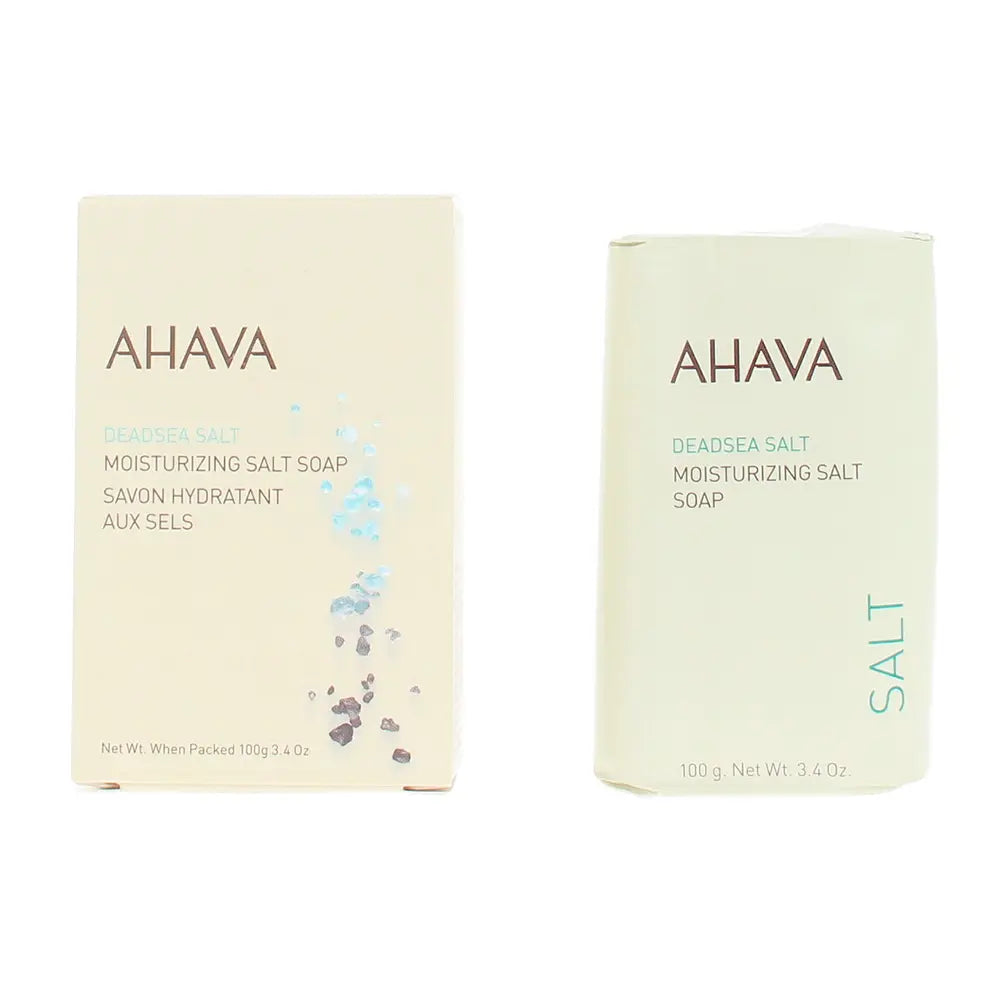 AHAVA-Barra de Sabão Hidratante de Sal do Mar Morto 100 g-DrShampoo - Perfumaria e Cosmética