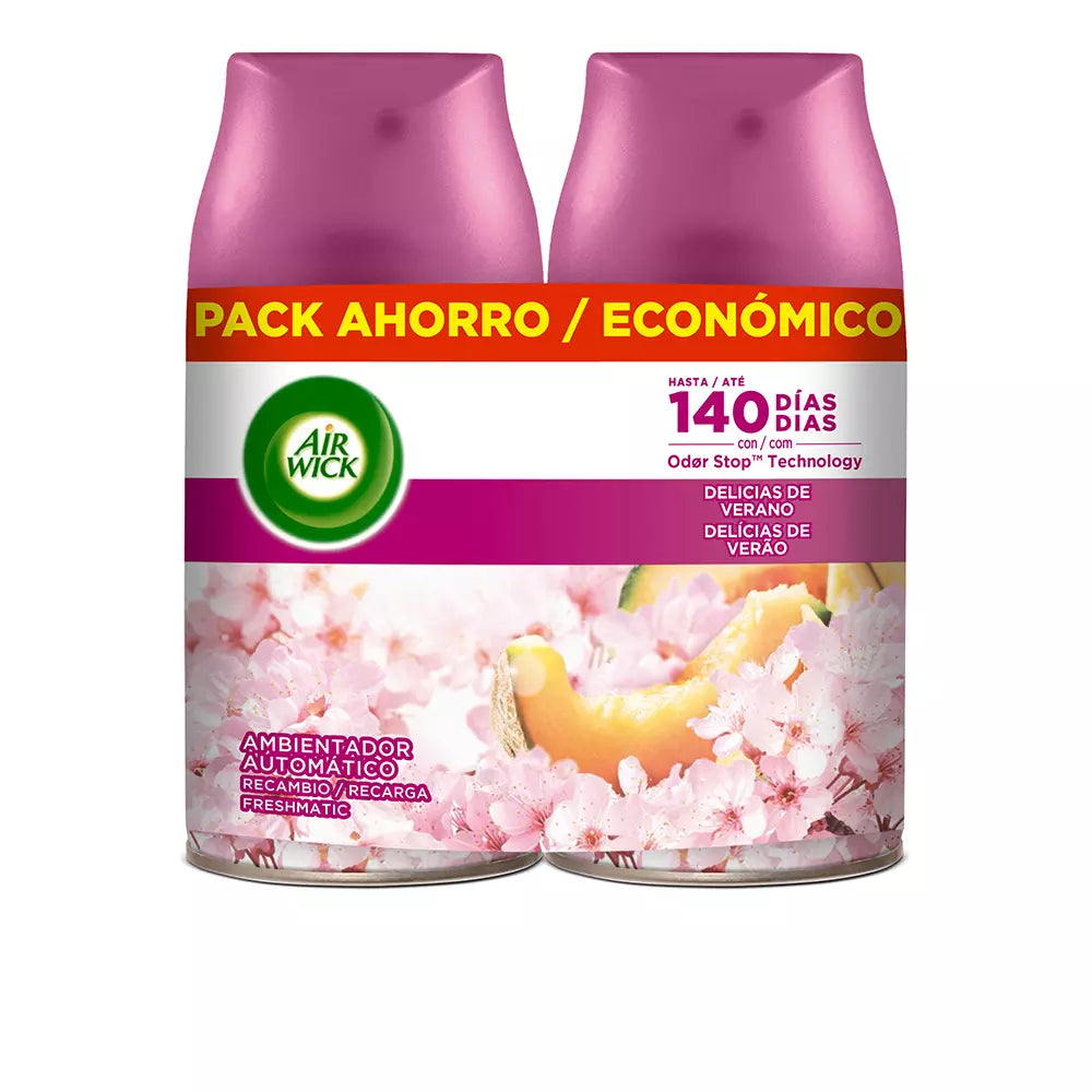 AIR-WICK-Refil de ambientador FRESHMATIC duplo delícias 2 x 250 ml-DrShampoo - Perfumaria e Cosmética