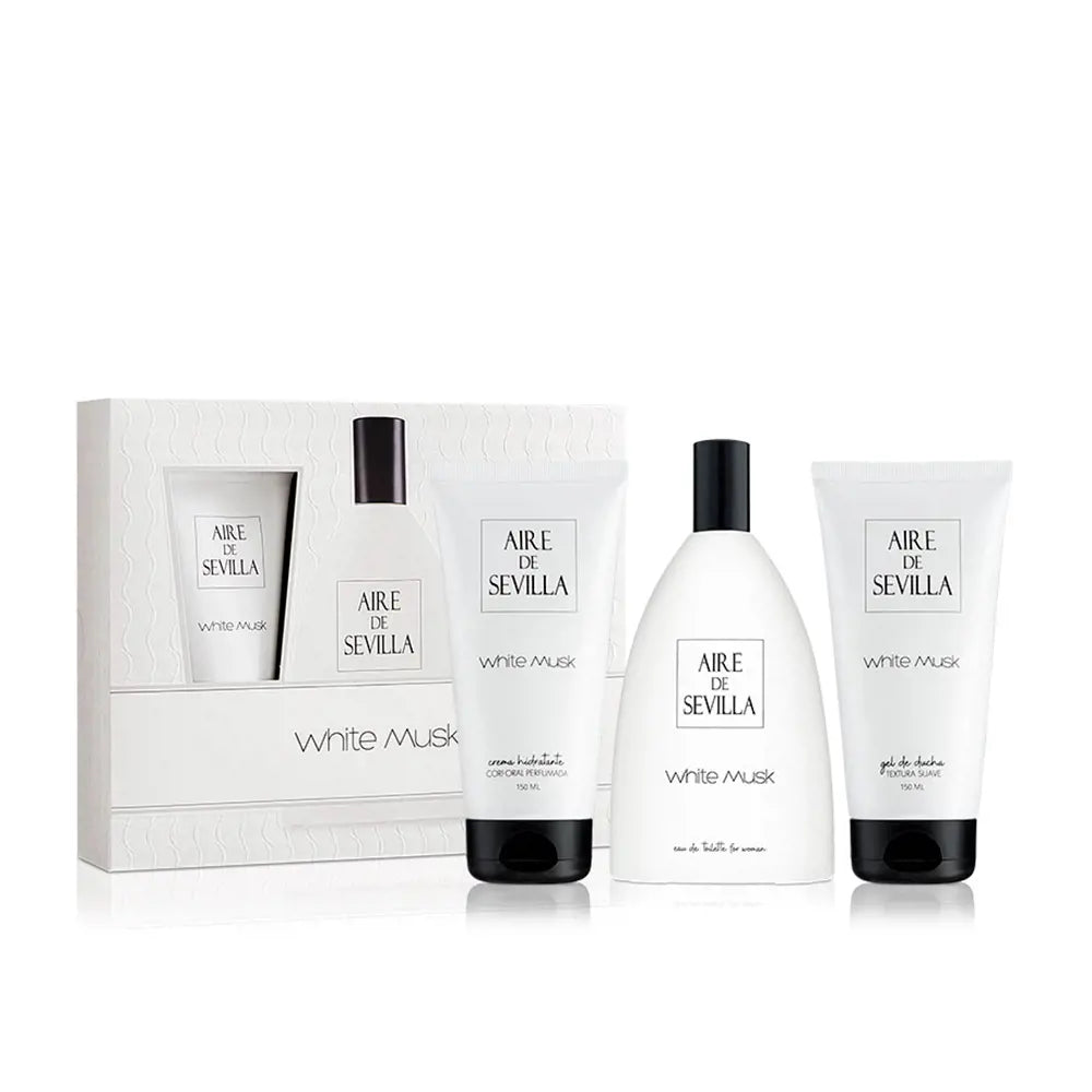 AIRE SEVILLA-AIRE DE SEVILLA BRANCO MISK LOTE 3 pz-DrShampoo - Perfumaria e Cosmética