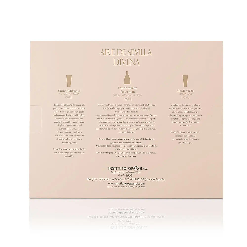 AIRE SEVILLA-AIRE DE SEVILLA DIVINA CONJUNTO 3 pz-DrShampoo - Perfumaria e Cosmética