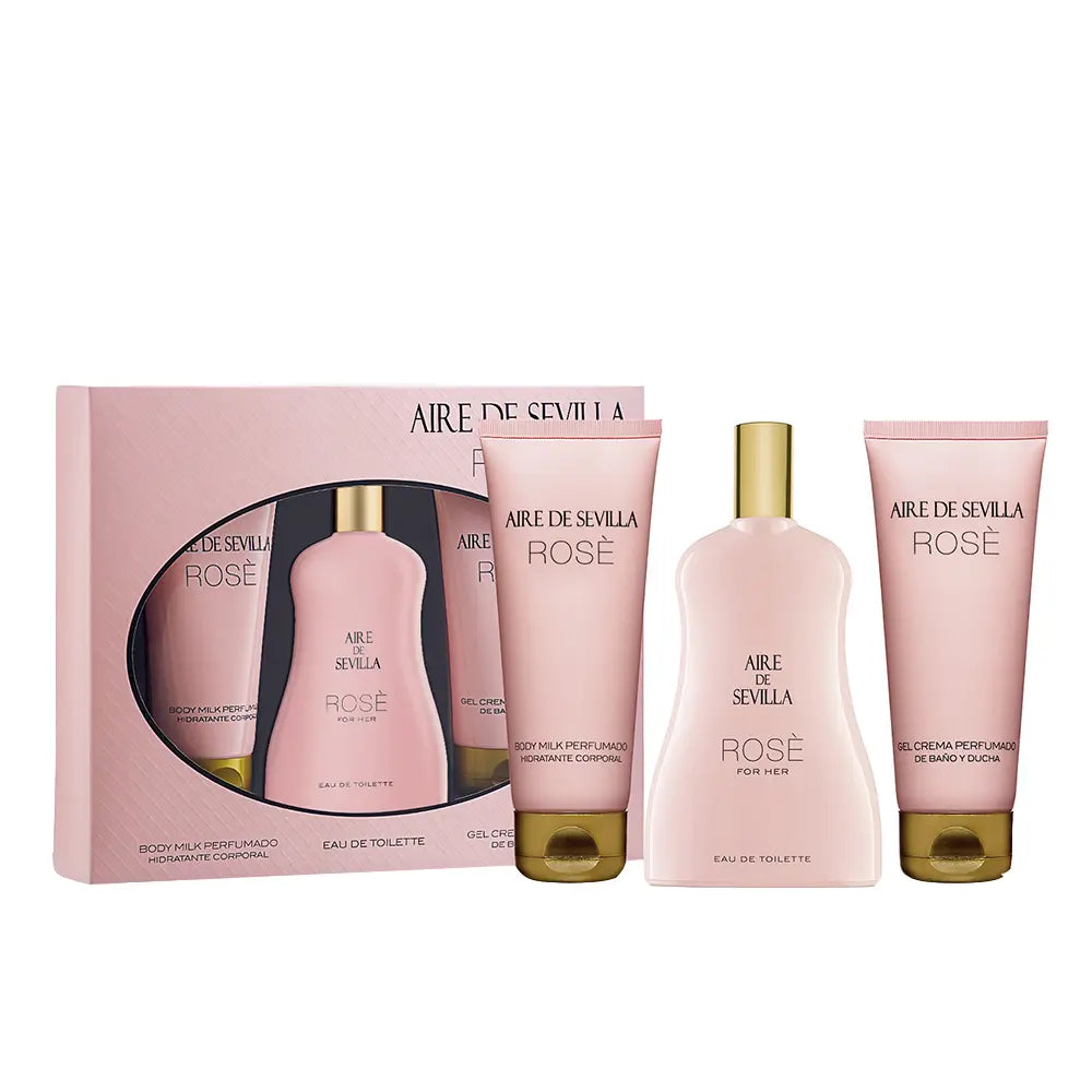 AIRE SEVILLA-AROMA DE SEVILHA ROSÊ LOTE 3 pcs.-DrShampoo - Perfumaria e Cosmética