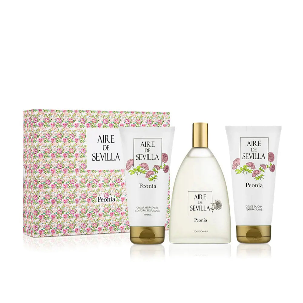 AIRE SEVILLA-Conjunto AIR OF SEVILLE PEONY 3 pz-DrShampoo - Perfumaria e Cosmética