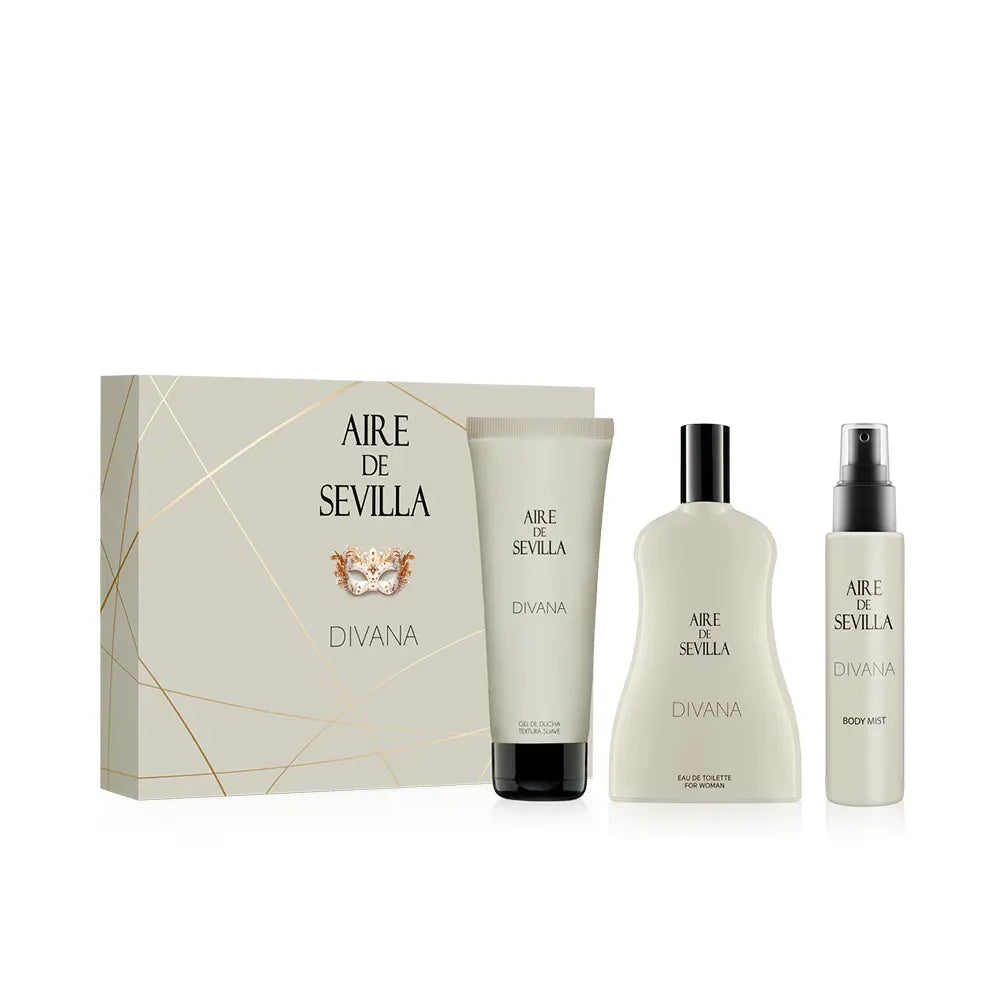 AIRE SEVILLA-SEVILLE AIR DIVANA ESTOJO 3 pcs.-DrShampoo - Perfumaria e Cosmética