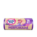 SACO DE LIXO PERFUMADO heavy duty 30 litros 12 unidades.