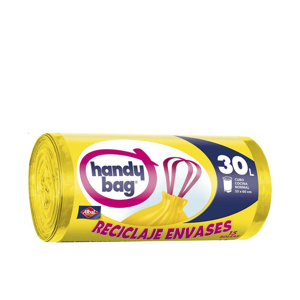 ALBAL-YELLOW RECYCLED HANDY BAG garbage bag 30 liters 15 u-DrShampoo - Perfumaria e Cosmética