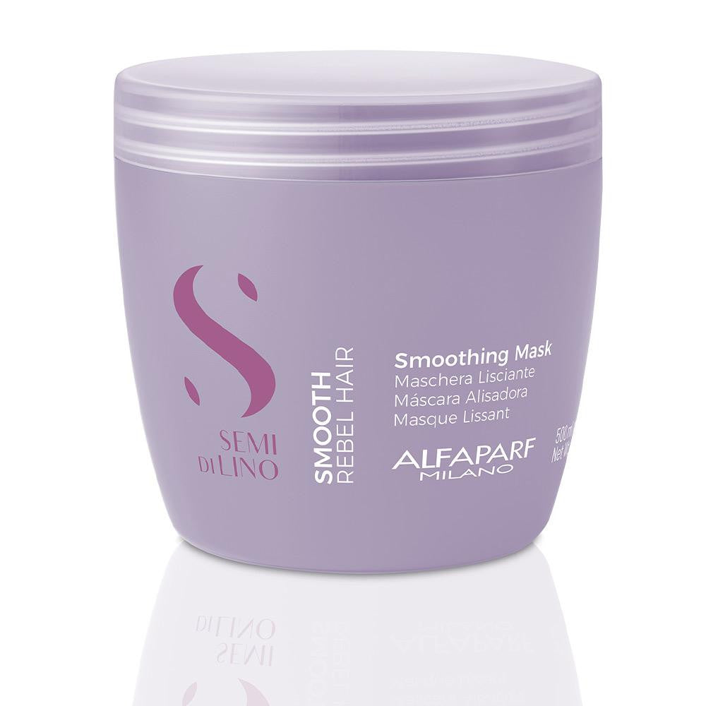 ALFAPARF-Máscara de alisamento SEMI DI LINO SMOOTH 500 ml-DrShampoo - Perfumaria e Cosmética