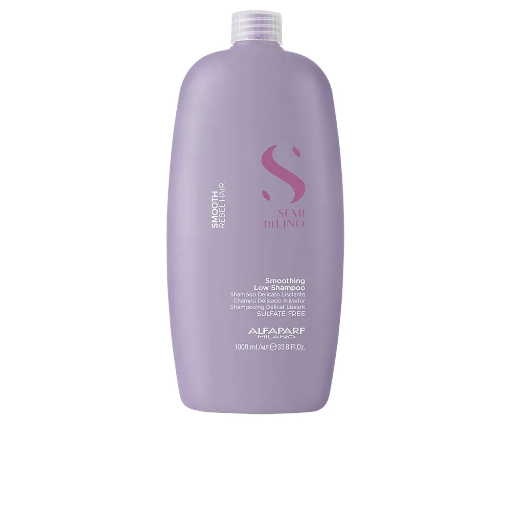 ALFAPARF-SEMI DI LINO SMOOTH champô de baixo alisamento 1000 ml-DrShampoo - Perfumaria e Cosmética