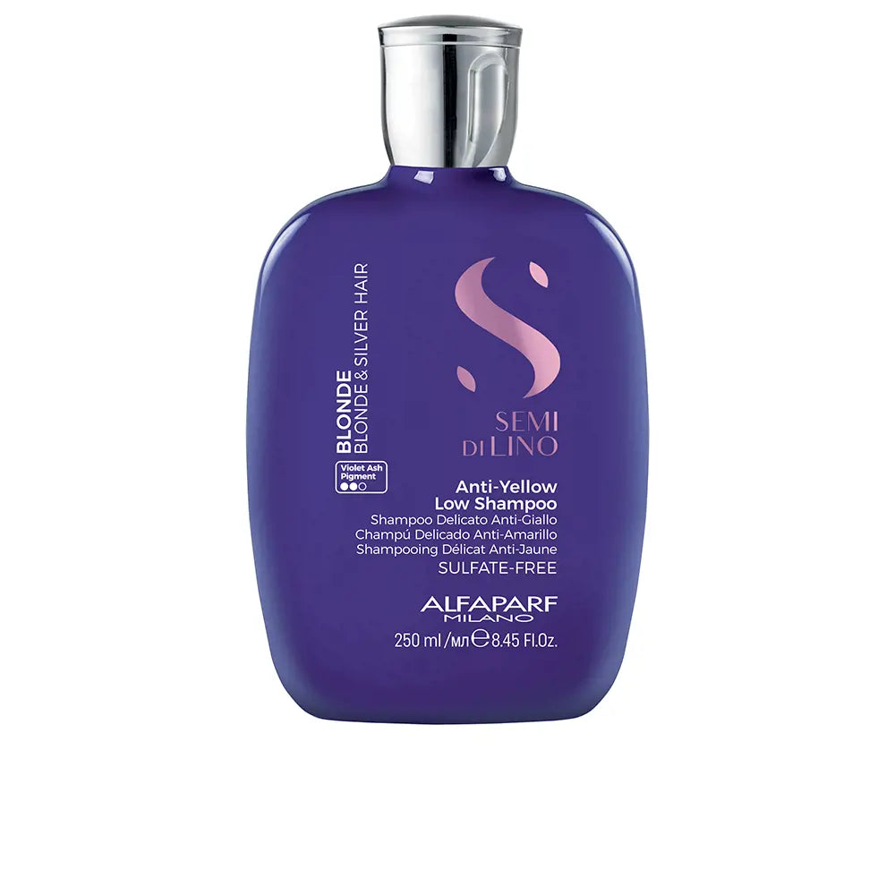 ALFAPARF-SEMI DI LINO shampoo baixo loiro e prateado 250 ml-DrShampoo - Perfumaria e Cosmética