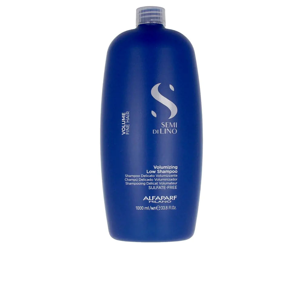 ALFAPARF-SEMI DI LINO shampoo cabelo fino volume baixo volume 1000 ml-DrShampoo - Perfumaria e Cosmética