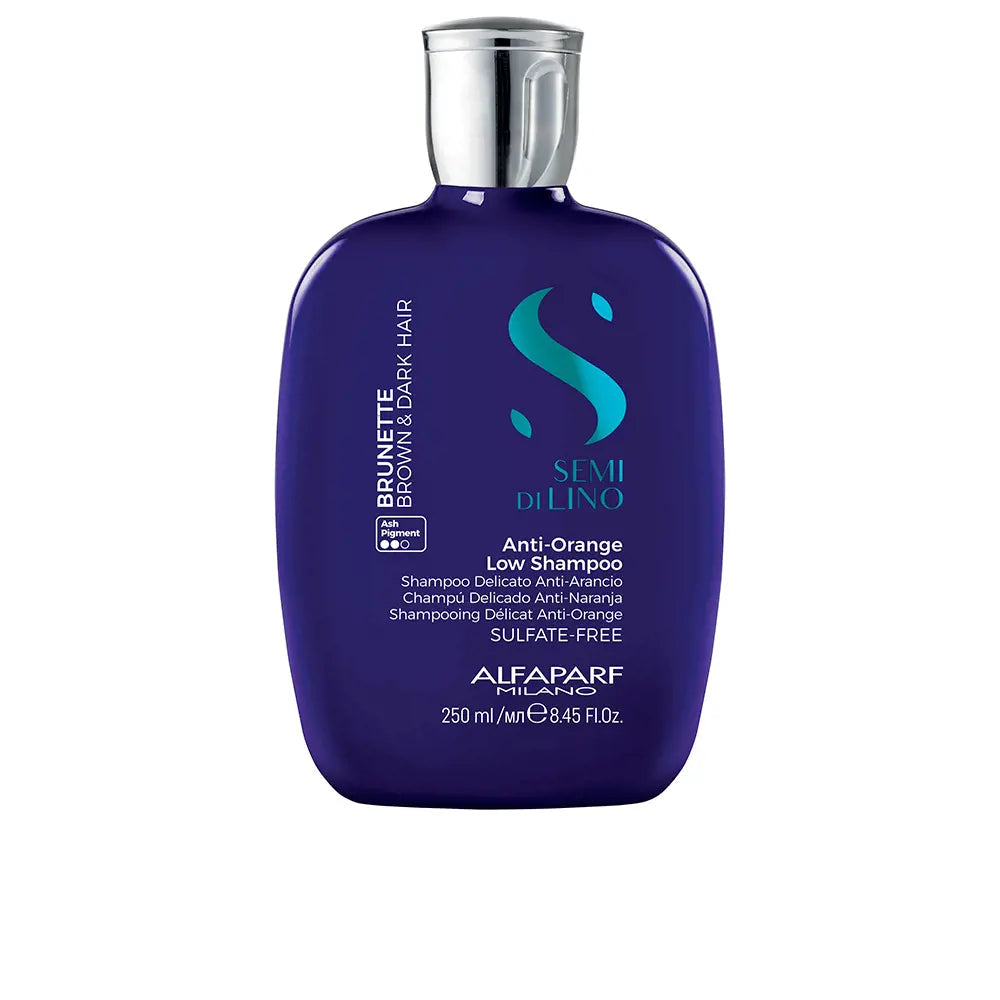 ALFAPARF-SEMI DI LINO shampoo marrom e escuro 250 ml-DrShampoo - Perfumaria e Cosmética