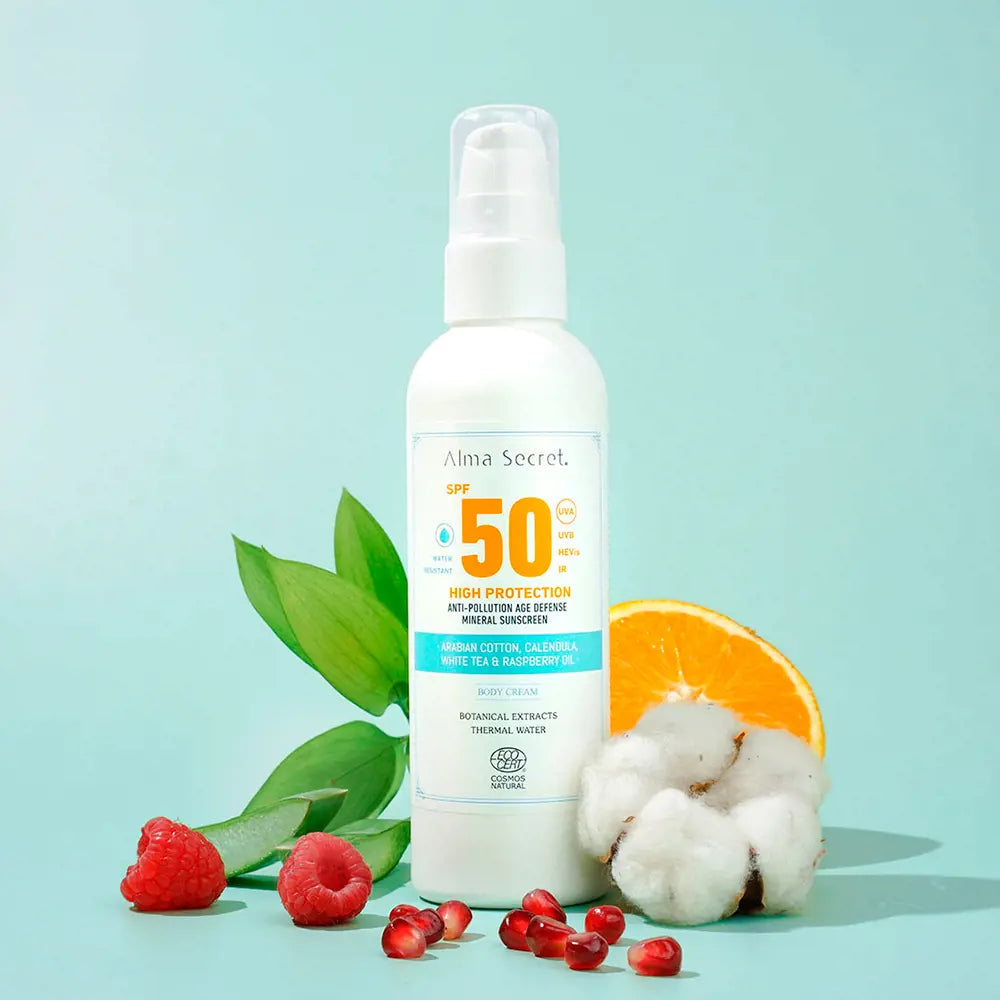 ALMA SECRET-Creme Corporal ELEVADA PROTEÇÃO SPF50 100 ml-DrShampoo - Perfumaria e Cosmética