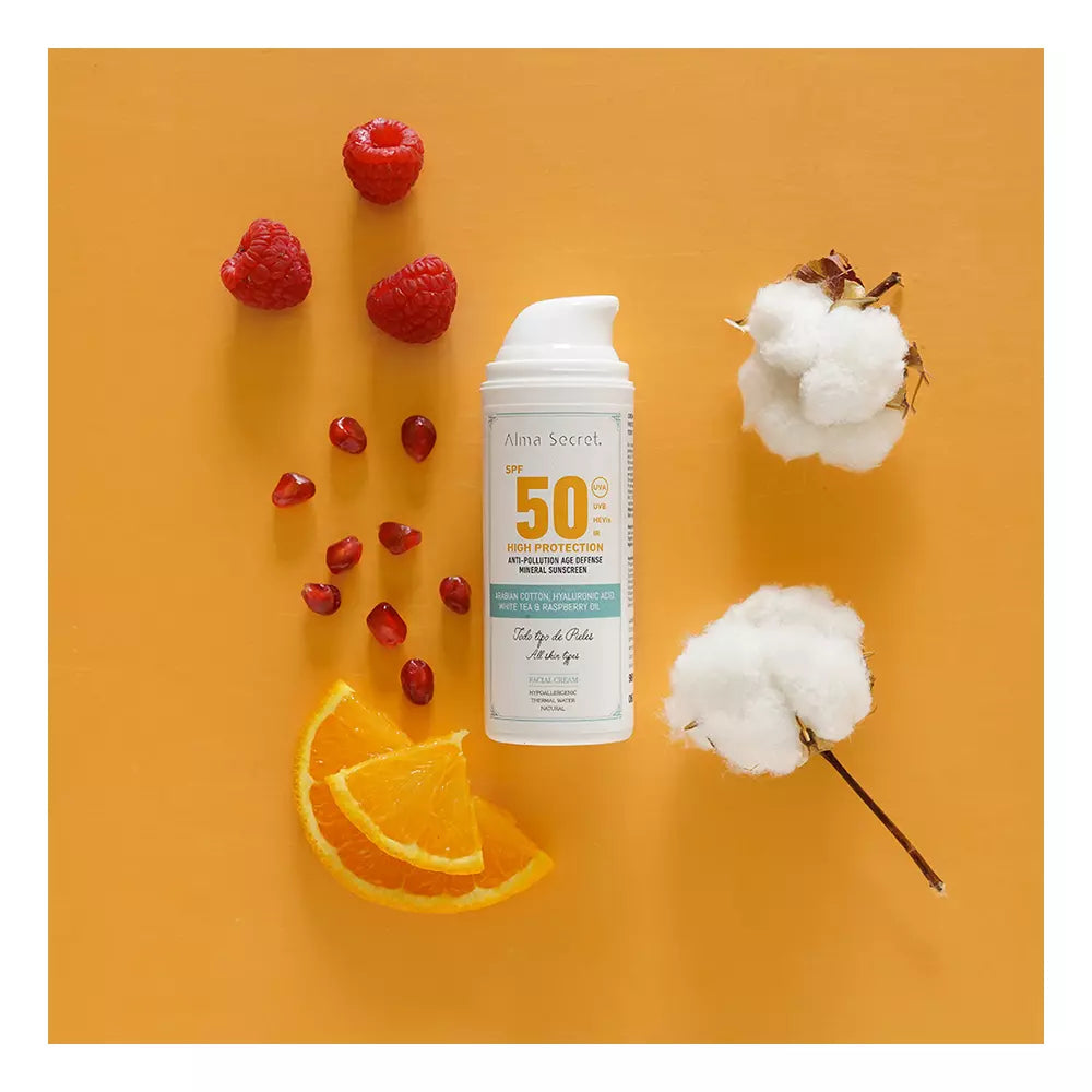 ALMA SECRET-Creme facial HIGH PROTECTION SPF50 50 ml-DrShampoo - Perfumaria e Cosmética