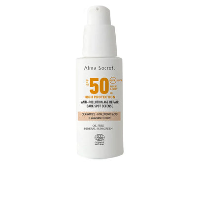 ALMA SECRET-Creme facial com cor SOLAR FPS50 #Areia 50 ml-DrShampoo - Perfumaria e Cosmética