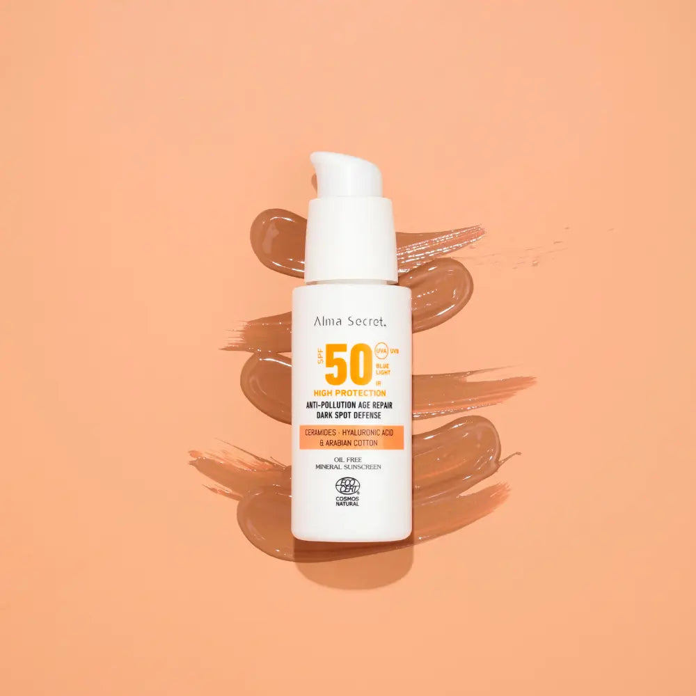 ALMA SECRET-Creme facial de ALTA PROTEÇÃO FPS50 #dourado 50 ml-DrShampoo - Perfumaria e Cosmética