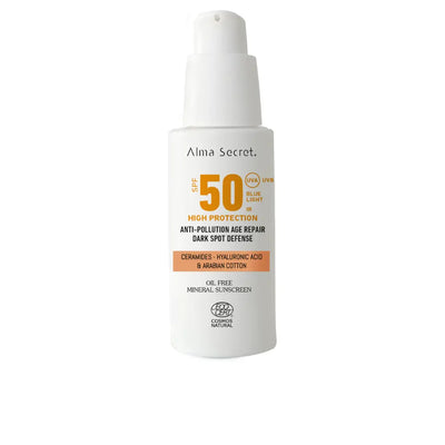 ALMA SECRET-Creme facial de ALTA PROTEÇÃO FPS50 #dourado 50 ml-DrShampoo - Perfumaria e Cosmética