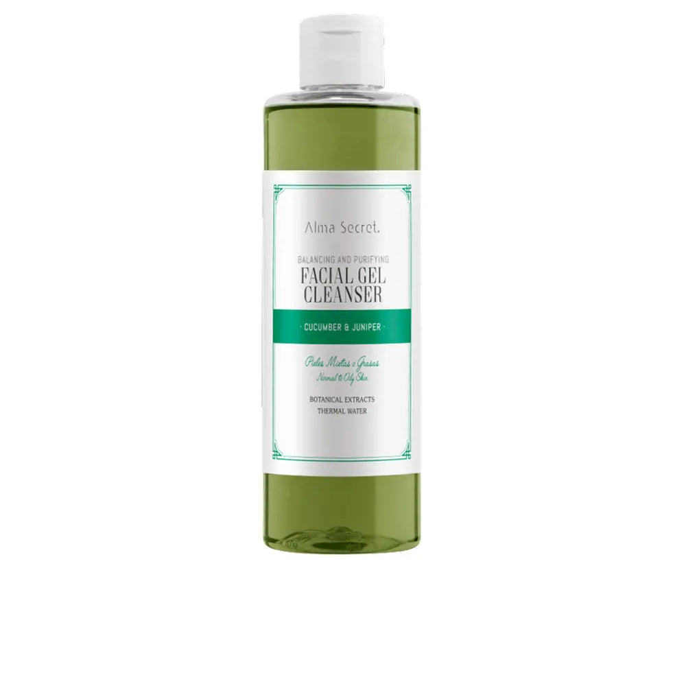 ALMA SECRET-GEL DE LIMPEZA FACIAL equilibrante e purificante pepino zimbro 200 ml-DrShampoo - Perfumaria e Cosmética