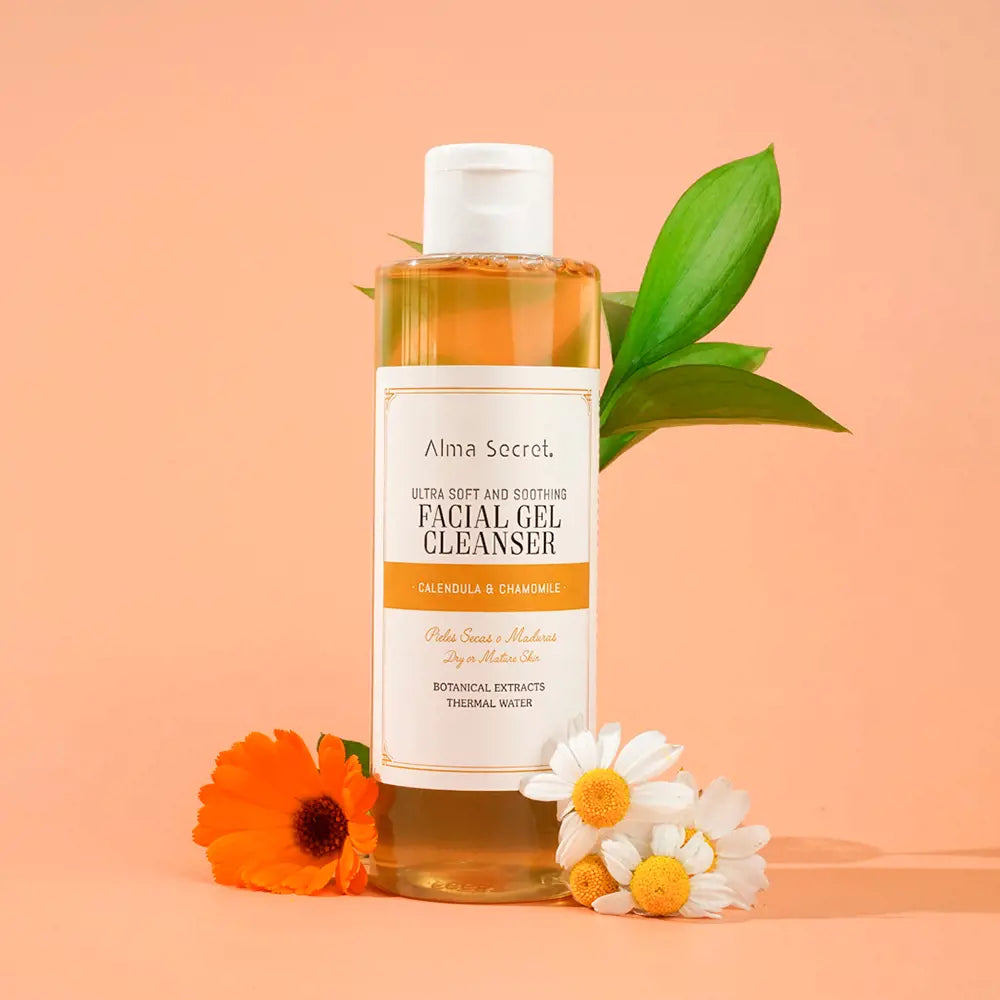 ALMA SECRET-GEL DE LIMPEZA FACIAL suave e calmante calêndula camomila 200 ml-DrShampoo - Perfumaria e Cosmética