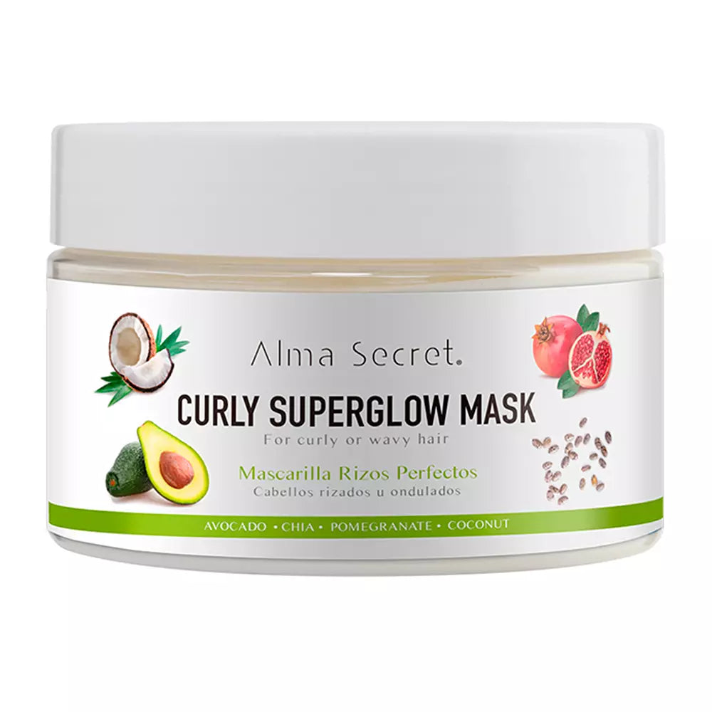 ALMA SECRET-Máscara CURLY SUPERGLOW 250ml-DrShampoo - Perfumaria e Cosmética